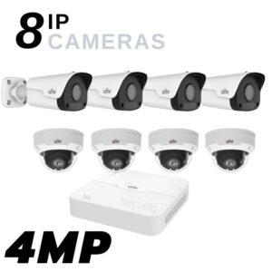 8 Ultra HD IP Camera Security System kit with POE NVR and 2TB Storage 1