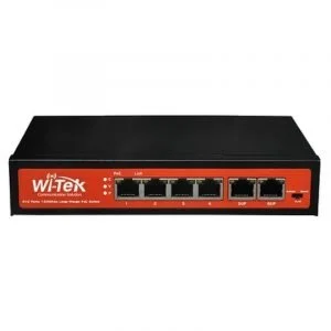 WI-PS205 6-port 10/100Mbps unmanaged economical PoE 4 PoE Ports.