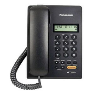 This is a picture of the Panasonic Corded phone KX TSC62SX Black color model provided by Smart Security in Lebanon_1