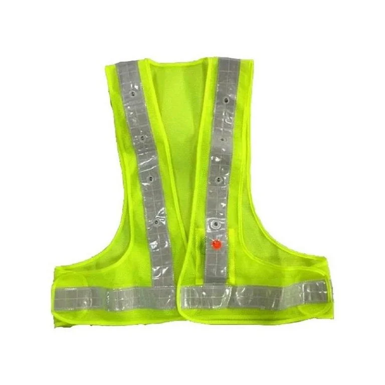 This is a picture of the reflective safety vest with LED lights provided by Smart Security in Lebanon_1