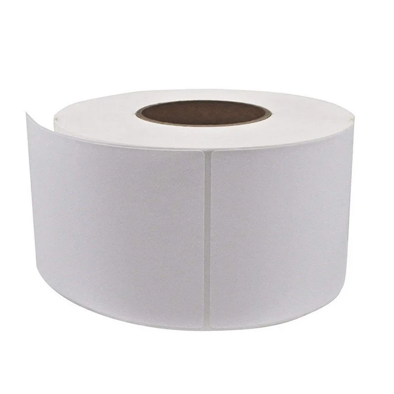 White Thermal Barcode Paper Labels Sticker Rolls