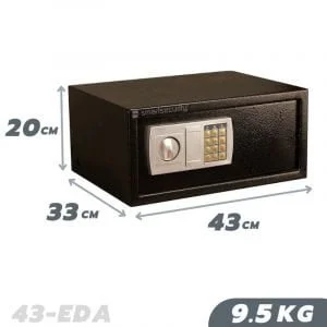 Large Digital Electronic Steel Laptop Size Safe Box Black 43EDA